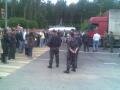 Бензиновая забастовка на пограничном переходе Брузги