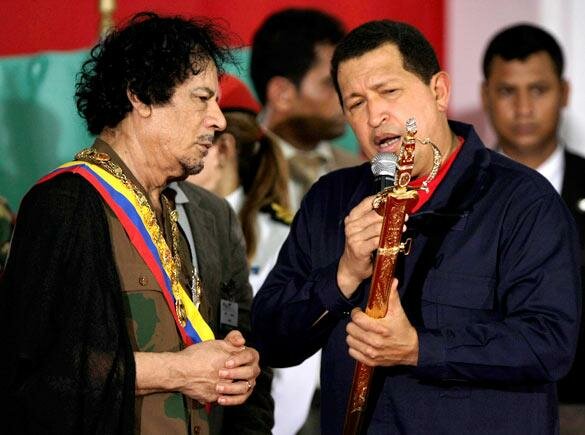 Муаммар Каддафи посетил Венесуэлу