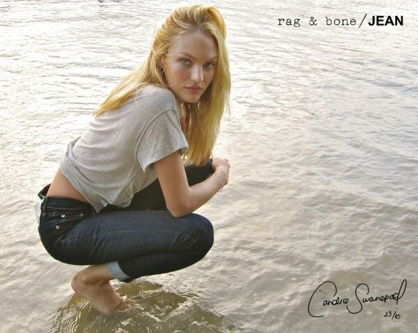 Обнаженная Кэндис Свейнпол (Candice Swanepoel) для Rag & Bone Jeans