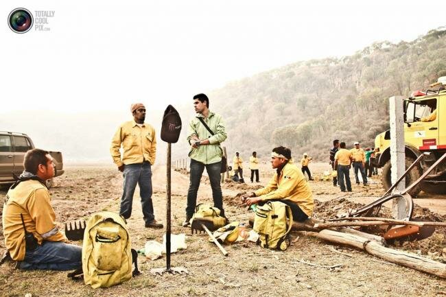 Тушение крупного лесного пожара в Гвадалахаре