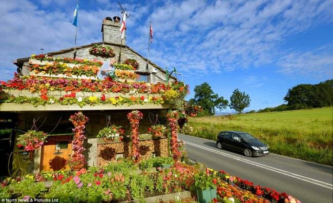 Британцы создали из своего дома цветочный шедевр