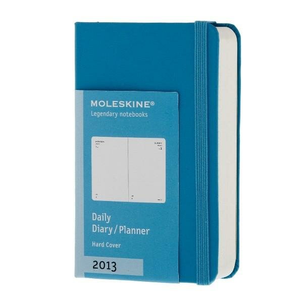 Ежедневник Moleskine `Classic` на 2013 год (мини, твёрдый, голубой)