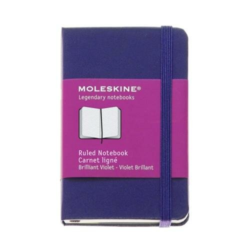 Записная книжка Moleskine `Classic` в линейку (мини, твёрдая, фиолетовая)