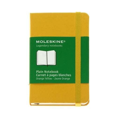 Записная книжка Moleskine `Classic` нелинованная (мини, твёрдая, жёлтая)