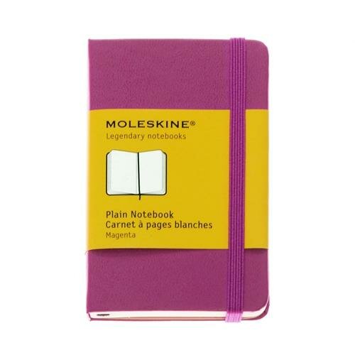 Записная книжка Moleskine `Classic` нелинованная (мини, твёрдая, розовая)