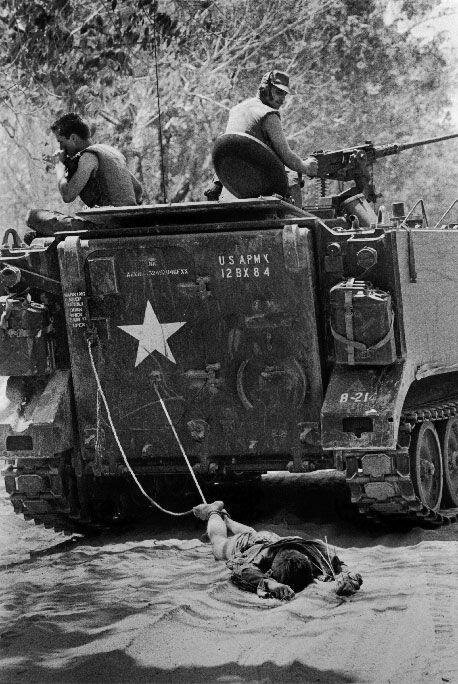 Dragging Vietcong Soldier