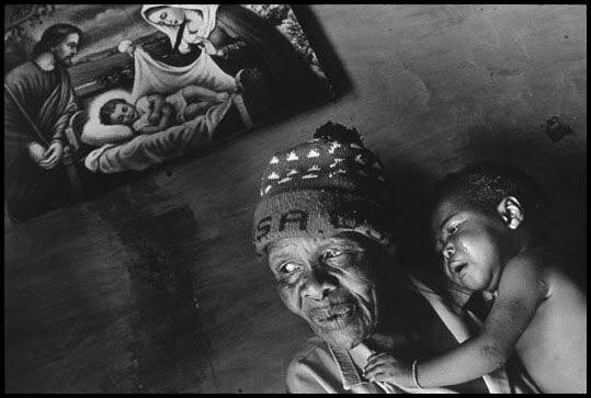 South Africa, 2000 - Grandmother cared for young girl affected by HIV.